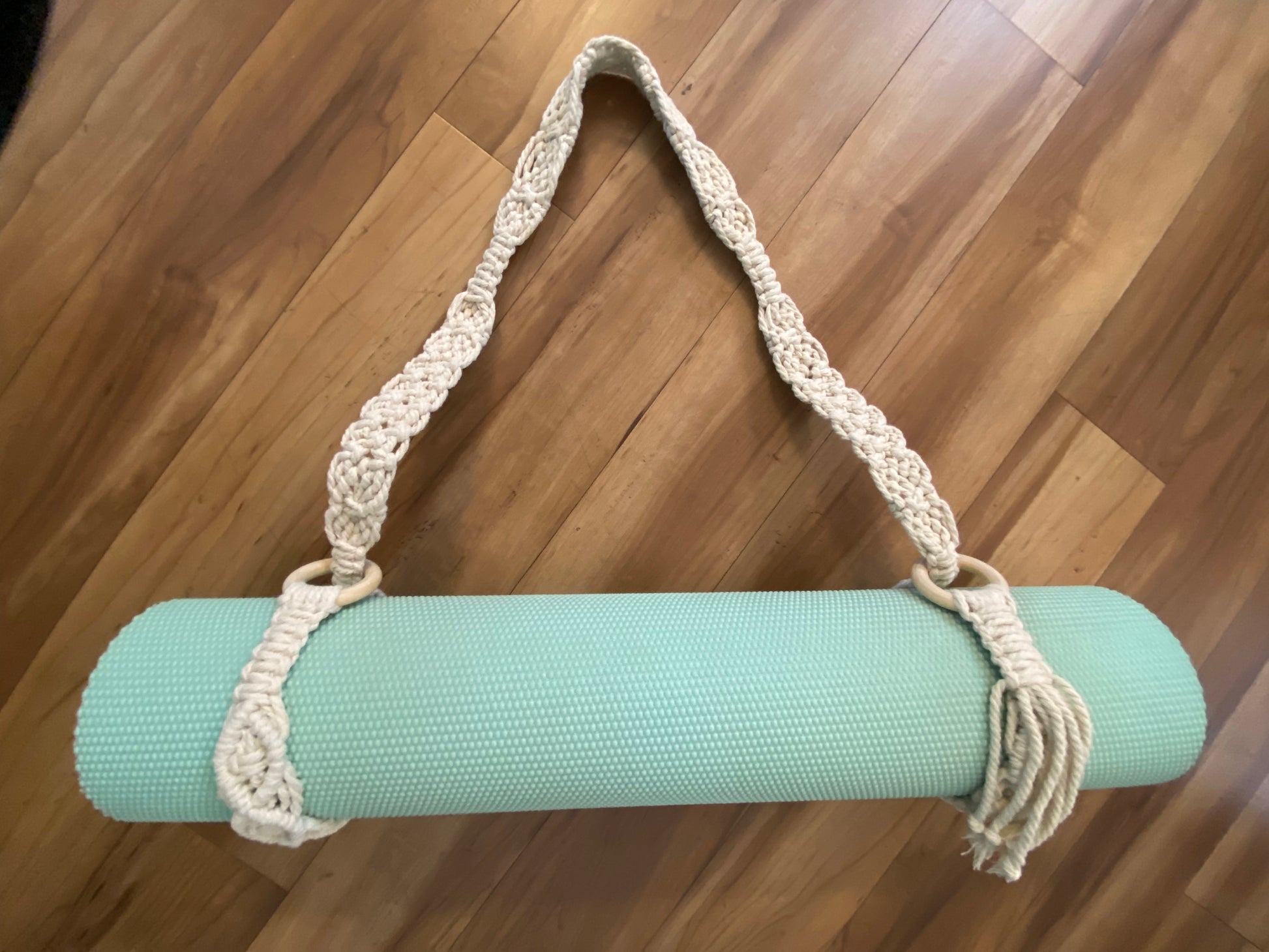 Macrame Yoga Mat Strap, Yoga Mat Sling, Shoulder Strap